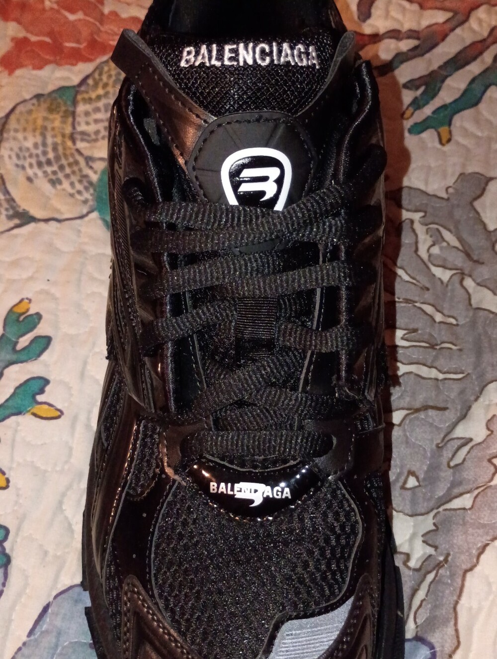 Balenciaga Black Layered Chunky Sneakers - Picture 2 of 6